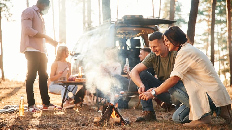 with-marshmallows-on-sticks-roast-group-of-friends